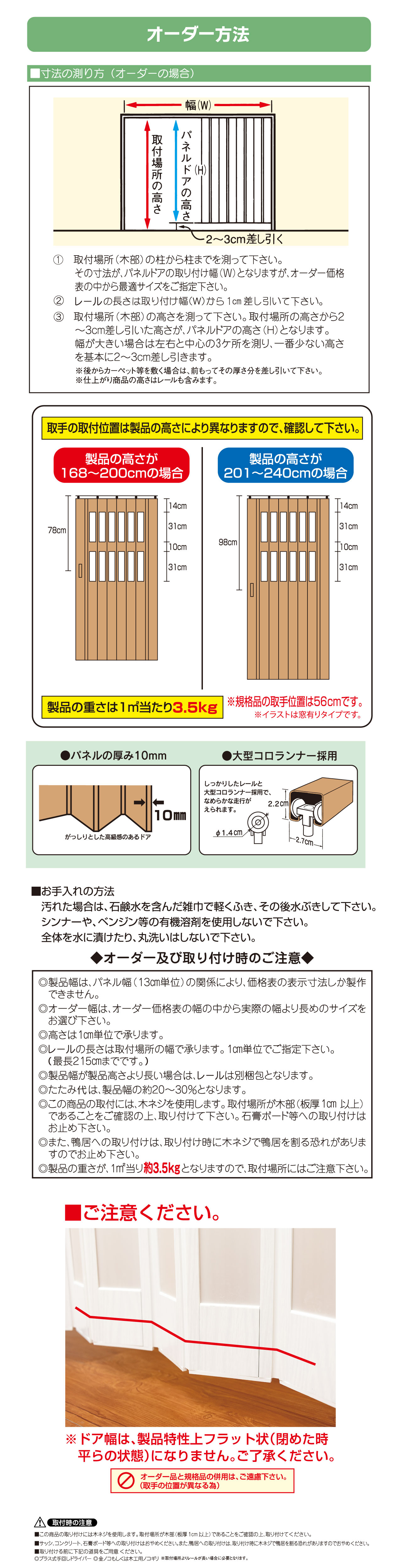 パネルドア購入の進め方